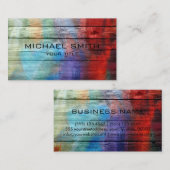 アキカラフルリ絵画ル材 名刺 (正面/裏面)