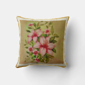 アキカラフルリ色彩の鮮やかック背景を持つ花 クッション (裏面)