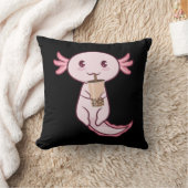 アキソロット愛人ペット動物アキソロットのバブルティーかわいい クッション (ブランケット)