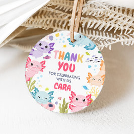 アキソロテルアロテルおもしろいバースデーパーティールラウンドメッセージカード フェイバータグ