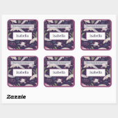 アキソロテルアンダーウォーターパープル蔵書票 スクエアシール (シート)