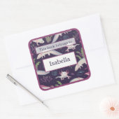 アキソロテルアンダーウォーターパープル蔵書票 スクエアシール (封筒)