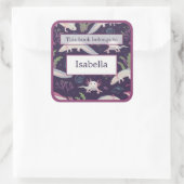 アキソロテルアンダーウォーターパープル蔵書票 スクエアシール (バッグ)