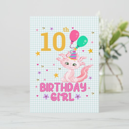 アキソロテルラバーズ誕生日ガールサラマンダーライフィックス 招待状 (スタンド正面)