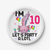 アキソロテルレッツアルトライオフィックスサラマンダーパーティー ペーパープレート (正面)