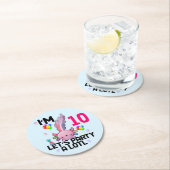 アキソロテルレッツアルトライオフィックスサラマンダーパーティー ラウンドペーパーコースター (インサイチュ)