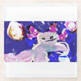 アキソロトル夏 ガラスコースター