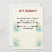 アキソロトル愛好家バースデーパーティー 招待状 (裏面)