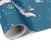 アキソロトル誕生日ウィッシュ ラッピングペーパー (ロールコーナー)