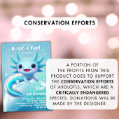 アキソロトル誕生日招待状ネオンボーイアキソロトルパーティー 招待状