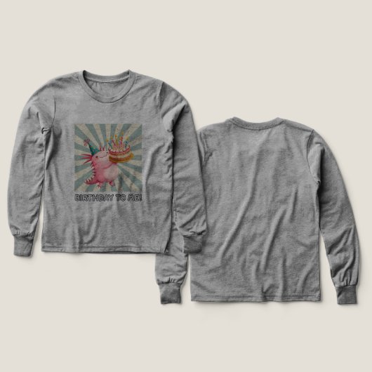 アキソロトル誕生日 (デザイン 正面&背面)