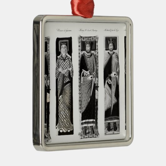 アキテーヌ盆地のヘンリー二世エレノアの彫像 メタルオーナメント (右)