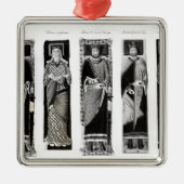 アキテーヌ盆地のヘンリー二世エレノアの彫像 メタルオーナメント (正面)