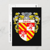 アキノコート・オブ・アームズ(マントル) ポストカード (正面/裏面)