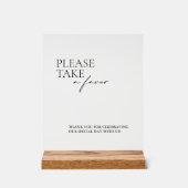 アキモダンリカの印結婚を受ける アクリルサイン (正面)