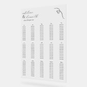 アキモダンリ結婚の座席表 | ブラック アクリルサイン (傾斜)