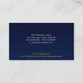 アキュチュニチャーロータス – 真珠と金ゴールドの母 名刺 (裏面)