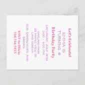 アキョリンの誕生日パーティーを祝おう ポストカード (裏面)