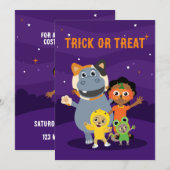 アキリと私のハロウィン招待状 招待状 (正面/裏面)