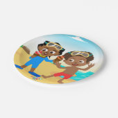 アキリサマーパーティー紙プレート1 ペーパープレート (アングル)