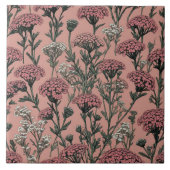 アキレアデザートエバ深いバラパターン タイル (正面)