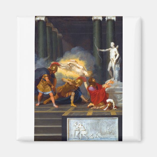 アキレウスかかとが負傷した マグネット (正面)