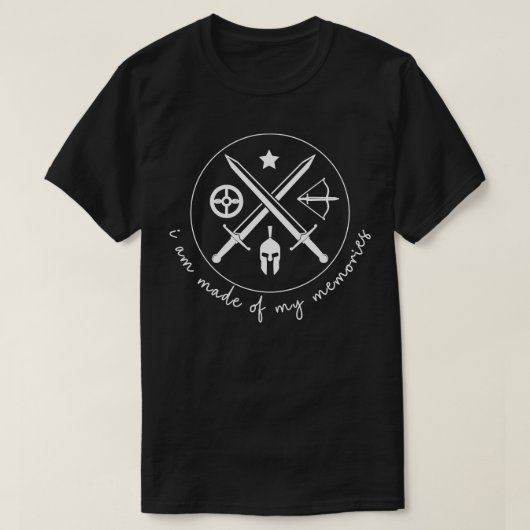 アキレウスのシャツ死歌人会書の歌 Tシャツ (デザイン正面)