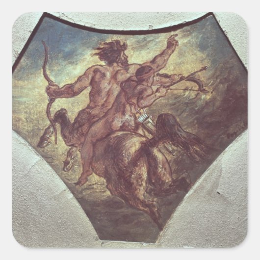 アキレウスの教育 スクエアシール (正面)