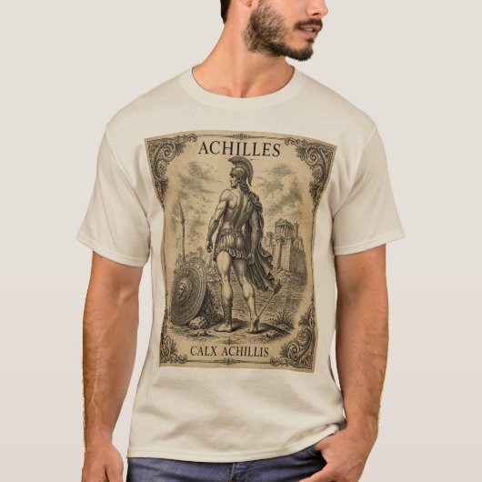 アキレウス – ギリシャ神話 Tシャツ (正面)