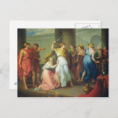 アキレスが認められた、1799 ポストカード (正面/裏面)