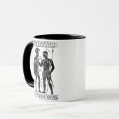 アキレスとパトロクロス:古代ギリシャの同性愛者芸術 マグカップ (正面左)