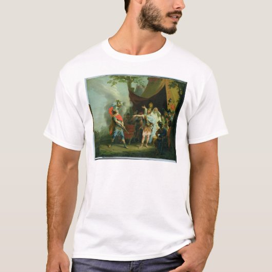 アキレスにAgamemnon 1776年との論争があります Tシャツ (正面)