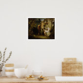 アキレスの教育， c.1772 (キャンバス上の油) ポスター (キッチン)