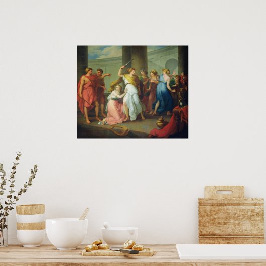 アキレスは1799年に認識した ポスター (キッチン)