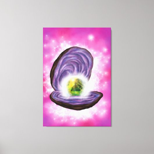 アキ絵画キのイラストレーションファンタジー キャンバスプリント (正面)