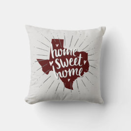 アギスマルーンホームスウィートホーム – テキサス州 クッション