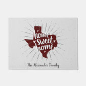 アギスマルーンホームスウィートホーム – テキサス州 ドアマット (正面)