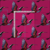 アギヘロンさくらんぼ布 ファブリック (タイル)