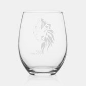 アギポアディオス ステムなしワイングラス (裏面)