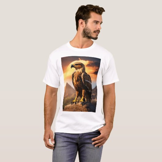 アギラ・メキシカーナ威厳のある：マヤの地平を越えて舞い上がる Tシャツ (正面フル)