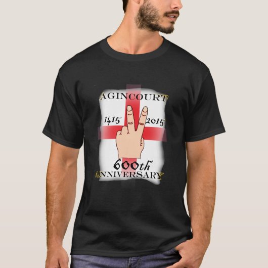 アギンコート600周年の戦クラシックい Tシャツ (正面)