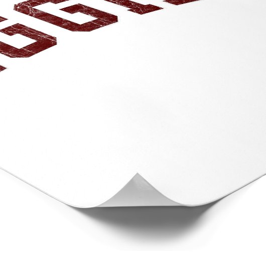 アギーズラバーゲージーサグニーメンズウィメンズキッズレトロ ポスター (角)