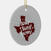 アギーマルーンホームスイートホームテキサス州 セラミックオーナメント (右)