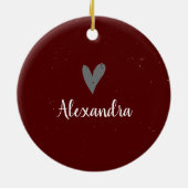 アギーマルーンホームスイートホームテキサス州 セラミックオーナメント (裏面)