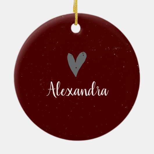 アギーマルーンホームスイートホームテキサス州 セラミックオーナメント (裏面)