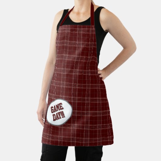 アギーマルーン格子模様ゲームの日 エプロン (インサイチュ)