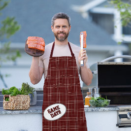 アギーマルーン格子模様ゲームの日 エプロン