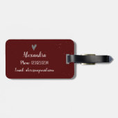 アギーマローンホームスウィートホームテキサス州 ラゲッジタグ (裏面横)