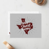 アギーマローンホームスウィートホーム – テキサス州 ノートカード (正面/裏面インサイチュ)