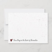 アギーマローンホームスウィートホーム – テキサス州 ノートカード (裏面)